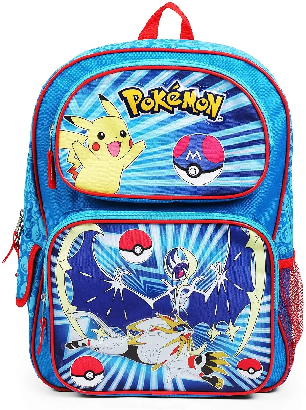 Pokemon Character Group Blue 16 Inch Backpack