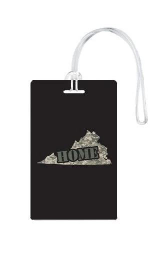 Charging station travel adapters with multiple USB ports for powering devices on the go612 My Home State Virginia Luggage Tag