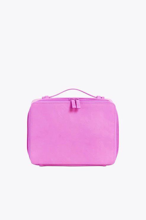 Travel bag with a retractable garment rack for easy unpackingThe Cosmetic Case in Berry Travel bag with a retractable garment rack for easy unpackingThe Cosmetic Case in Berry