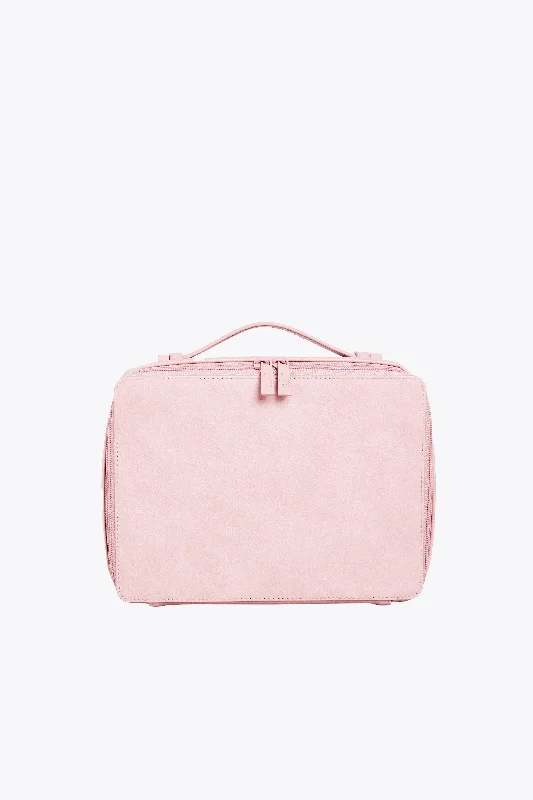 Kids' themed polyester travel bag for family road tripsThe Cosmetic Case in Atlas Pink Kids' themed polyester travel bag for family road tripsThe Cosmetic Case in Atlas Pink