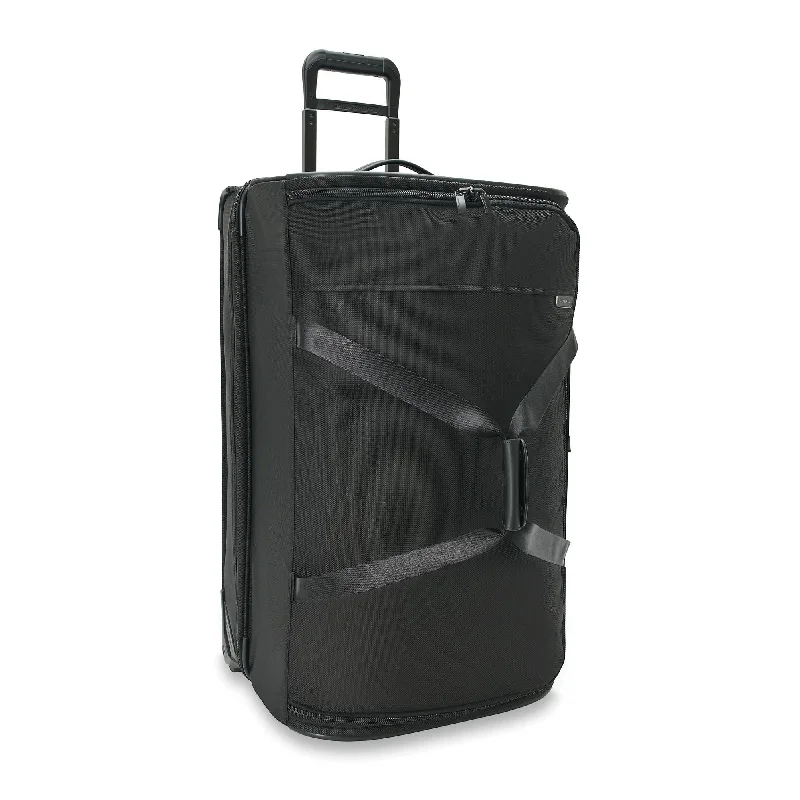 Leather luggage handles for a comfortable and stylish gripBriggs & Riley Baseline Large 2-Wheel Duffle Leather luggage handles for a comfortable and stylish gripBriggs & Riley Baseline Large 2-Wheel Duffle