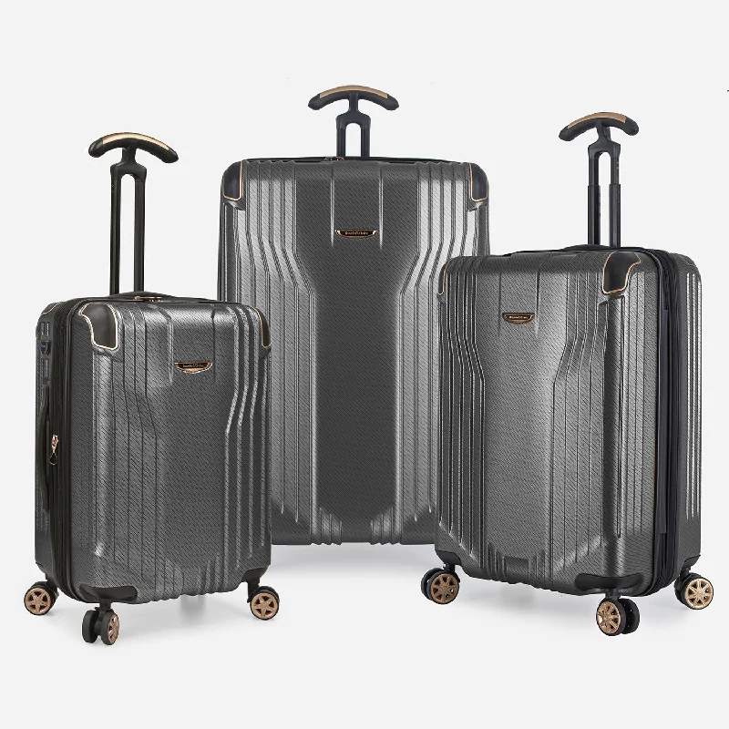 Soft - sided travel bag with reinforced corners for durabilityContinent Adventurer 3-Piece Luggage Set Soft - sided travel bag with reinforced corners for durabilityContinent Adventurer 3-Piece Luggage Set