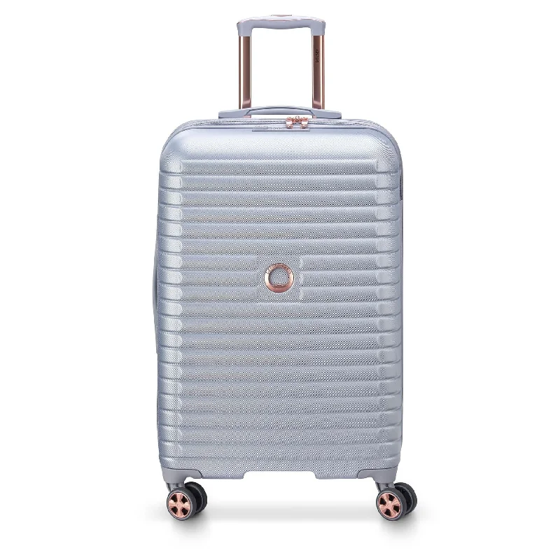 Expandable hard - shell polycarbonate travel bag for long - term international tripsDelsey Cruise 3.0 Medium Checked Expandable Spinner Expandable hard - shell polycarbonate travel bag for long - term international tripsDelsey Cruise 3.0 Medium Checked Expandable Spinner