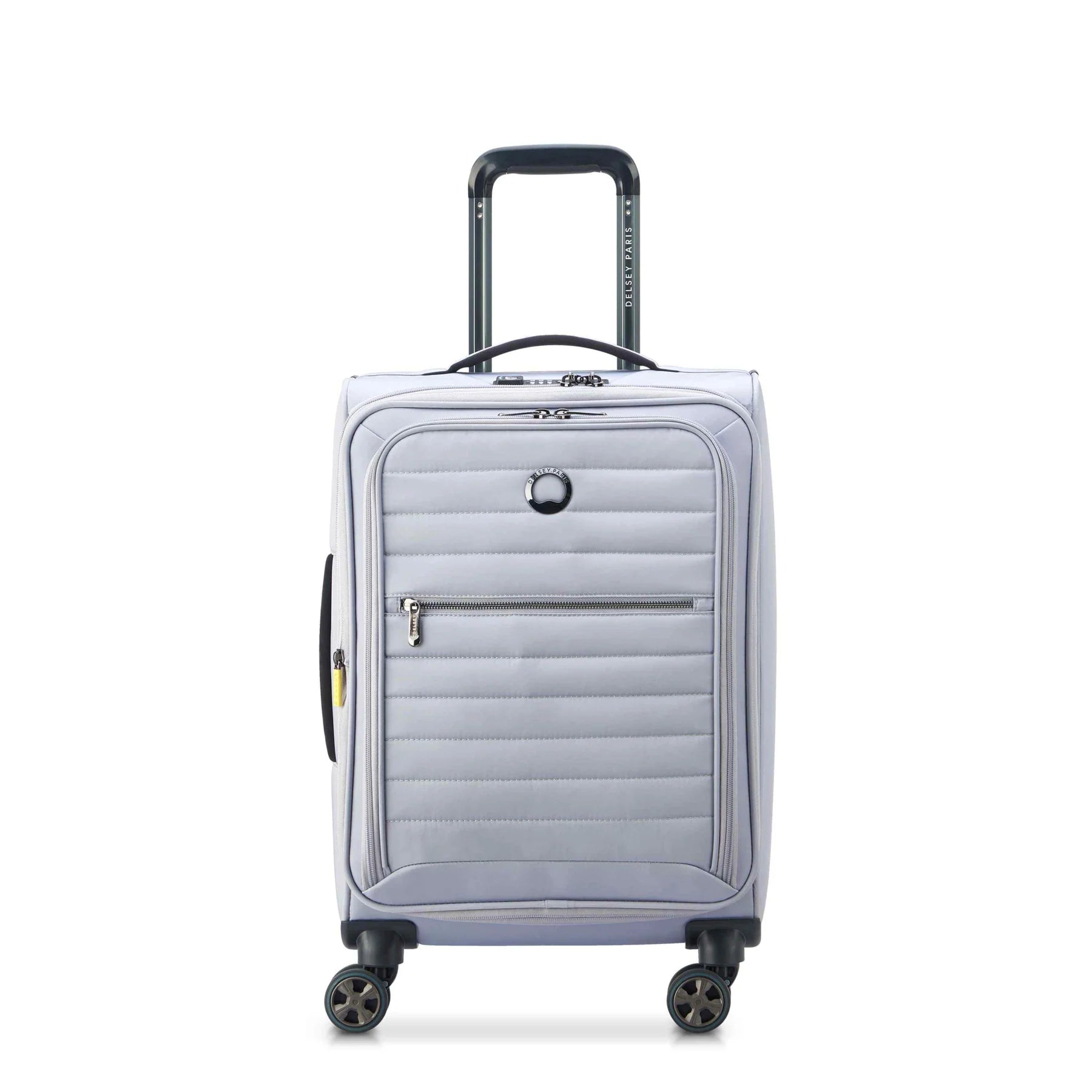 Soft - sided travel bag with reinforced corners for durabilityDelsey Cruise 3.0 Soft Carry-On Expandable Spinner