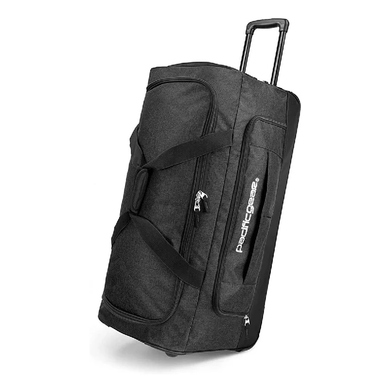 Kids' themed polyester travel bag for family road tripsPacific Gear Wheeled Rolling Duffel Bag, Durable Design, Telescoping Handle, Multiple Compartments, Tie-Down Capabilities Kids' themed polyester travel bag for family road tripsPacific Gear Wheeled Rolling Duffel Bag, Durable Design, Telescoping Handle, Multiple Compartments, Tie-Down Capabilities