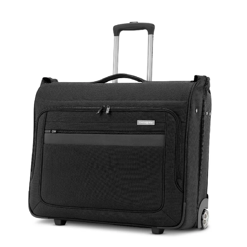 Compact carry - on travel bag with spinner wheels for easy maneuvering in airportsSamsonite Ascella 3.0 2 Wheel Garment Bag Compact carry - on travel bag with spinner wheels for easy maneuvering in airportsSamsonite Ascella 3.0 2 Wheel Garment Bag