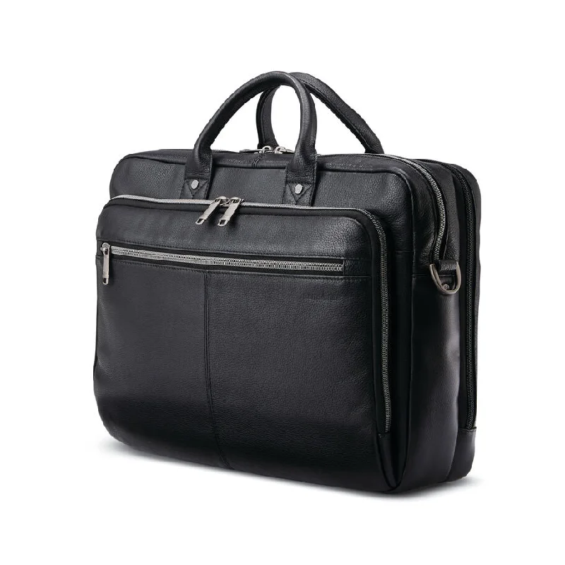Designer - branded leather travel bag for luxury business travelersSamsonite Classic Leather Toploader Brief Designer - branded leather travel bag for luxury business travelersSamsonite Classic Leather Toploader Brief