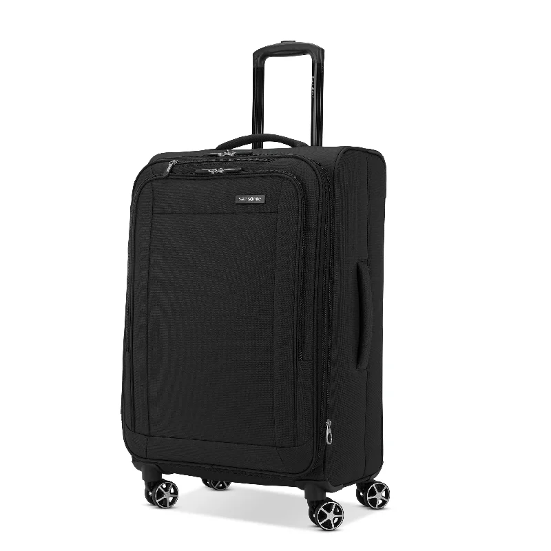 Rolling travel bag with adjustable telescopic handle for different user heightsSamsonite Saire LTE Medium Spinner Rolling travel bag with adjustable telescopic handle for different user heightsSamsonite Saire LTE Medium Spinner