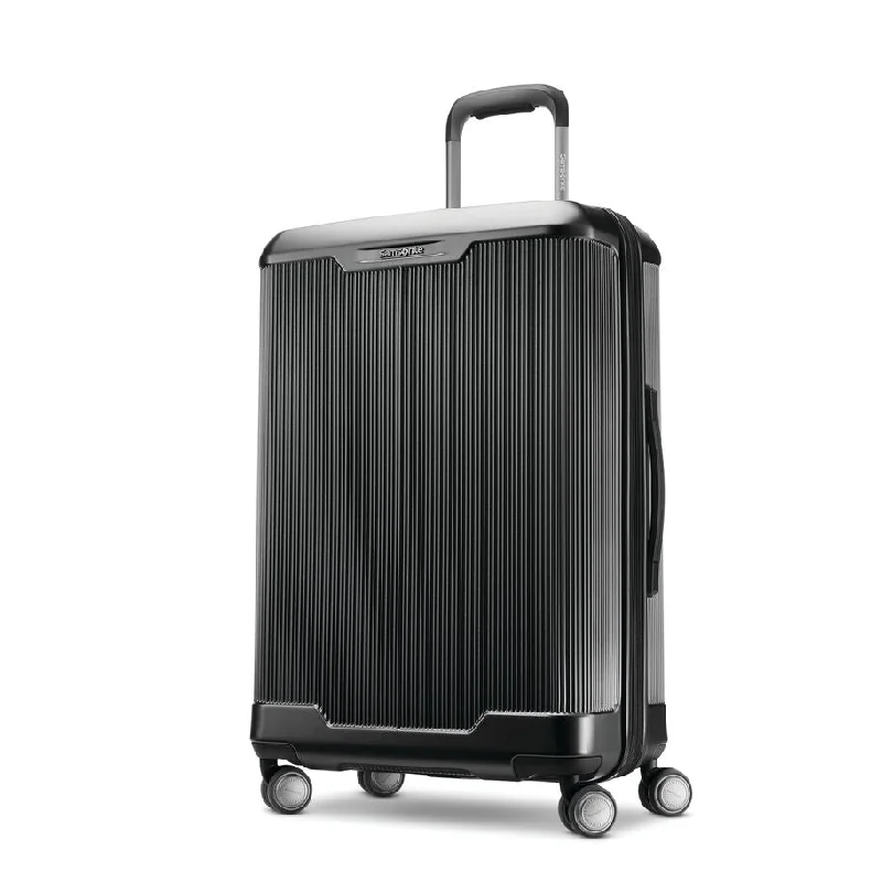 TSA - compliant travel bag with built - in combination lock for airport securitySamsonite Silhouette 17 Medium Hardside Spinner TSA - compliant travel bag with built - in combination lock for airport securitySamsonite Silhouette 17 Medium Hardside Spinner