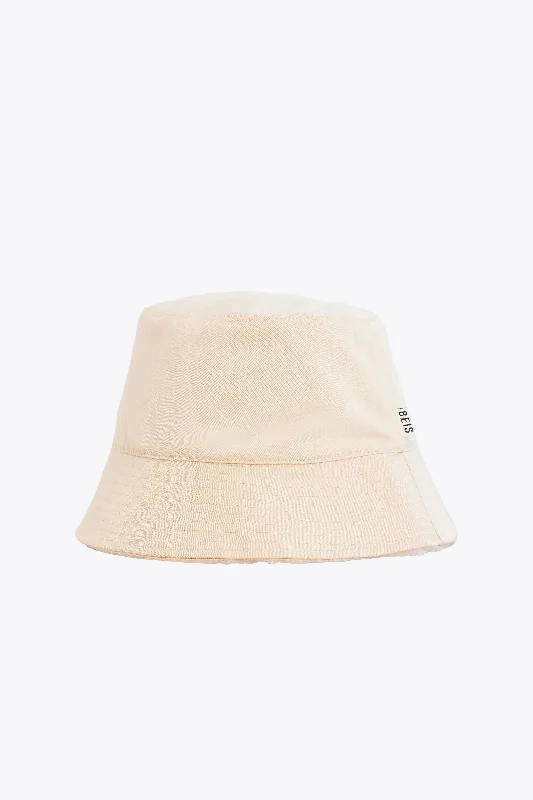 Expandable hard - shell polycarbonate travel bag for long - term international tripsThe Bucket Hat in Beige Expandable hard - shell polycarbonate travel bag for long - term international tripsThe Bucket Hat in Beige