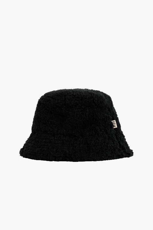 Soft - sided travel bag with reinforced corners for durabilityThe Bucket Hat in Black Soft - sided travel bag with reinforced corners for durabilityThe Bucket Hat in Black