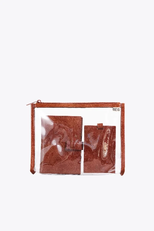 Stackable travel bag set with various sizes for diverse packing needsThe Passport & Luggage Tag Set in Maple Stackable travel bag set with various sizes for diverse packing needsThe Passport & Luggage Tag Set in Maple