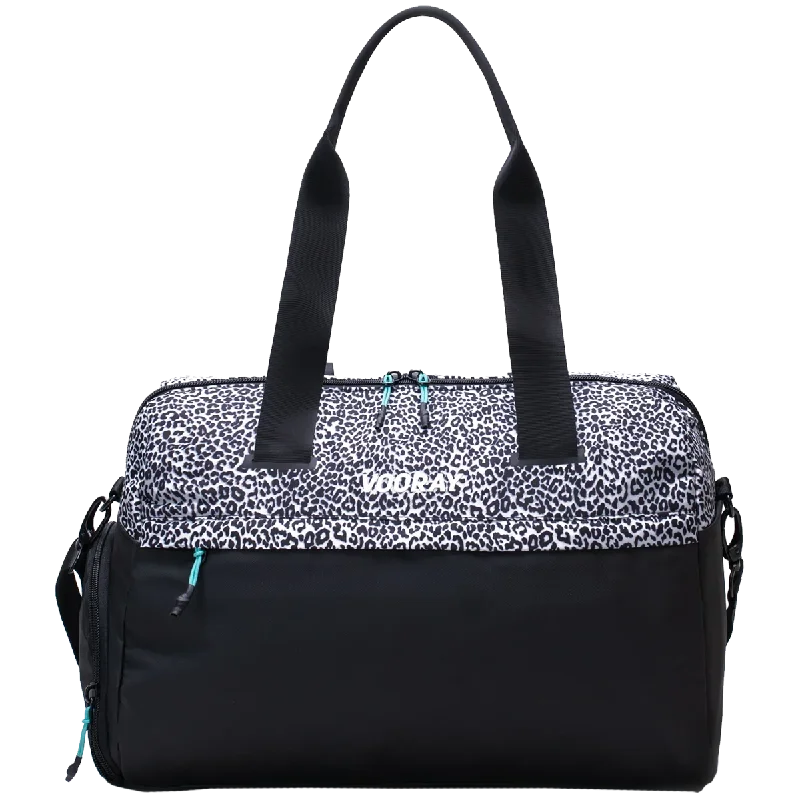 Foldable fabric travel bag for convenient storage when not in useTrainer Duffel