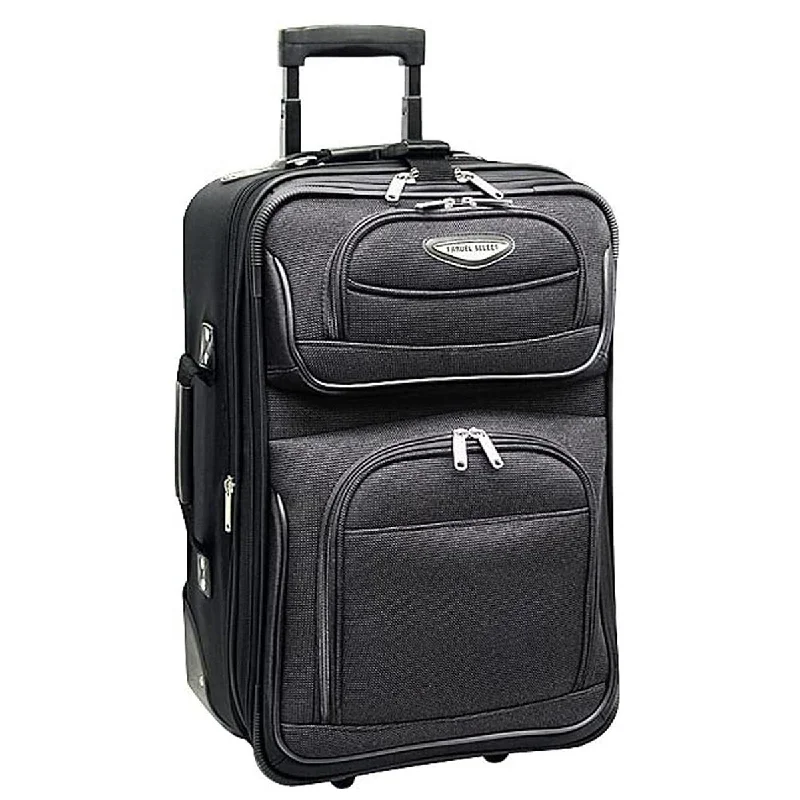 Travel bag with a built - in power bank charger for on - the - go device chargingTravel Select Amsterdam Softside Expandable Rolling Luggage, TSA-Approved, Lightweight, Carry-on 21-Inch Travel bag with a built - in power bank charger for on - the - go device chargingTravel Select Amsterdam Softside Expandable Rolling Luggage, TSA-Approved, Lightweight, Carry-on 21-Inch