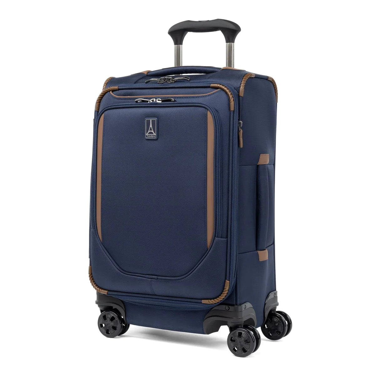Expandable hard - shell polycarbonate travel bag for long - term international tripsTravelpro Crew Classic Carry-On Spinner Expandable hard - shell polycarbonate travel bag for long - term international tripsTravelpro Crew Classic Carry-On Spinner