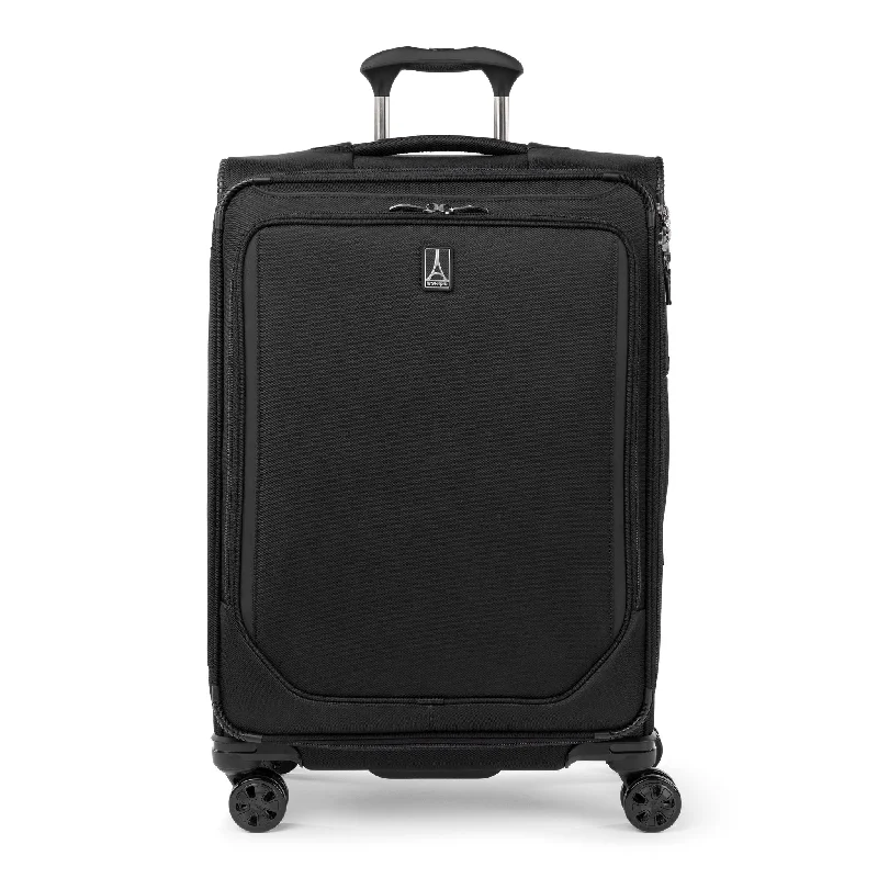 Leather luggage handles for a comfortable and stylish gripTravelpro Crew Classic Medium Check-in Expandable Spinner Leather luggage handles for a comfortable and stylish gripTravelpro Crew Classic Medium Check-in Expandable Spinner