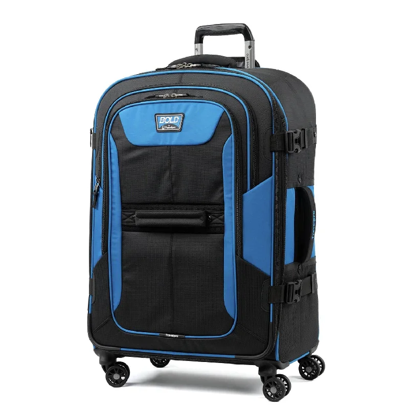 Luggage straps with buckle closures to secure overstuffed bagsBold by Travelpro 26" Expandable Spinner