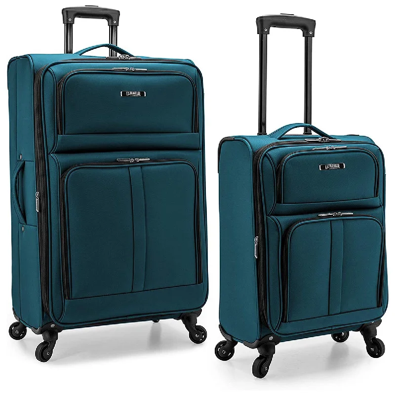Kids' themed polyester travel bag for family road tripsU.S. Traveler Anzio Softside Expandable Spinner Luggage, 2-Piece Set Kids' themed polyester travel bag for family road tripsU.S. Traveler Anzio Softside Expandable Spinner Luggage, 2-Piece Set