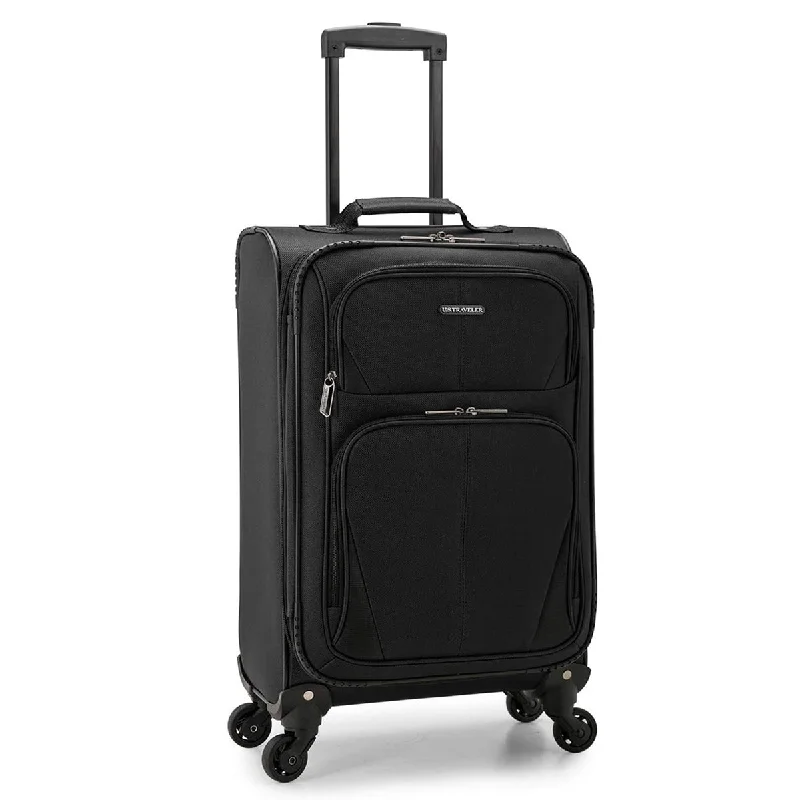 Foldable fabric travel bag for convenient storage when not in useU.S. Traveler Aviron Bay Expandable Softside Luggage with Spinner Wheels, Carry-on Foldable fabric travel bag for convenient storage when not in useU.S. Traveler Aviron Bay Expandable Softside Luggage with Spinner Wheels, Carry-on
