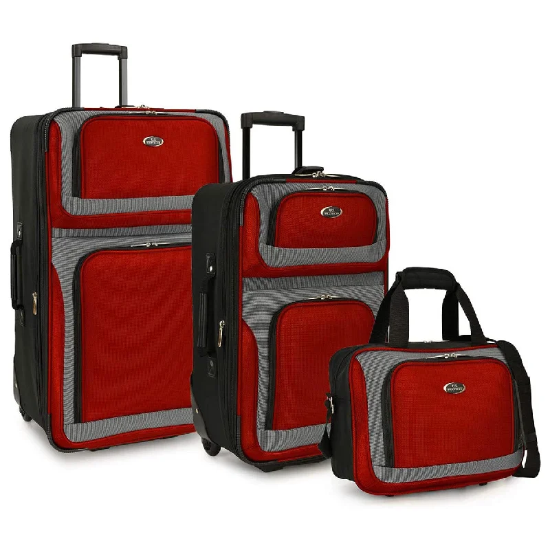 Smart travel bag with integrated GPS tracker for lost item recoveryU.S. Traveler New Yorker Lightweight Expandable Rolling Luggage, 3-Piece Set Smart travel bag with integrated GPS tracker for lost item recoveryU.S. Traveler New Yorker Lightweight Expandable Rolling Luggage, 3-Piece Set
