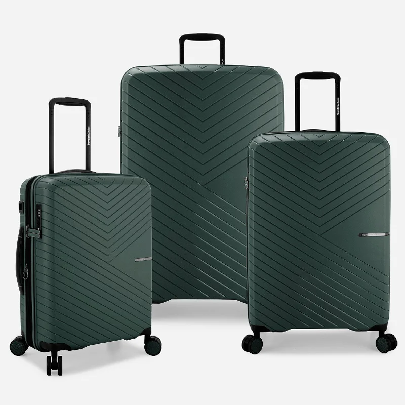 Stackable travel bag set with various sizes for diverse packing needsVale 3-Piece Luggage Set Stackable travel bag set with various sizes for diverse packing needsVale 3-Piece Luggage Set