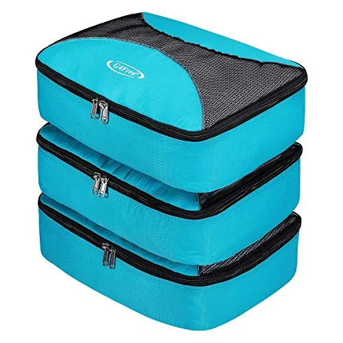 3pcs Set Packing Cubes, G4Free Luggage Packing Organizers Accessories Bags For Travel (3pcs:Blue) 3pcs Set Packing Cubes, G4Free Luggage Packing Organizers Accessories Bags For Travel (3pcs:Blue)