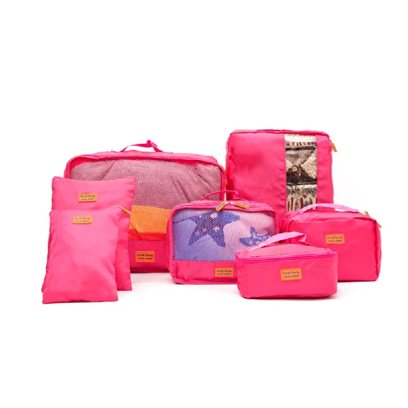 7PCS/Set Multi-fonction Travel Storage Bag Waterproof Clothing Sorting Bags Portable Luggage 7PCS/Set Multi-fonction Travel Storage Bag Waterproof Clothing Sorting Bags Portable Luggage