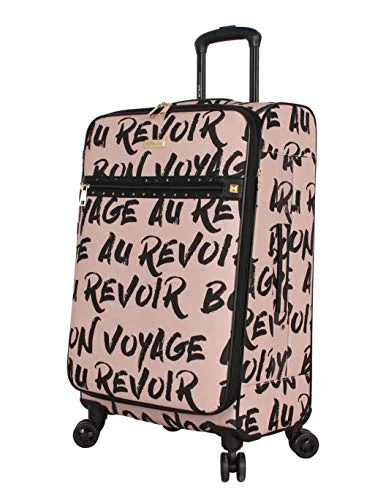 BCBGeneration BCBG Luggage Perf-ECT Expandable 24'' Softside Suitcase With Spinner Wheels (24in, Perf-ECT Pink) BCBGeneration BCBG Luggage Perf-ECT Expandable 24'' Softside Suitcase With Spinner Wheels (24in, Perf-ECT Pink)