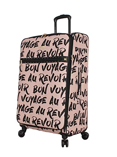 BCBGeneration BCBG Luggage Perf-ECT Expandable 28'' Softside Suitcase With Spinner Wheels (28in, Perf-ECT Pink) BCBGeneration BCBG Luggage Perf-ECT Expandable 28'' Softside Suitcase With Spinner Wheels (28in, Perf-ECT Pink)