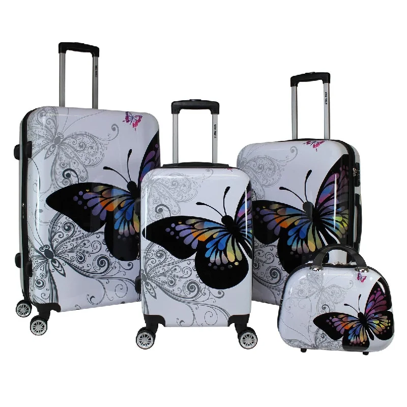 Butterfly Luggage, 4-Piece Set