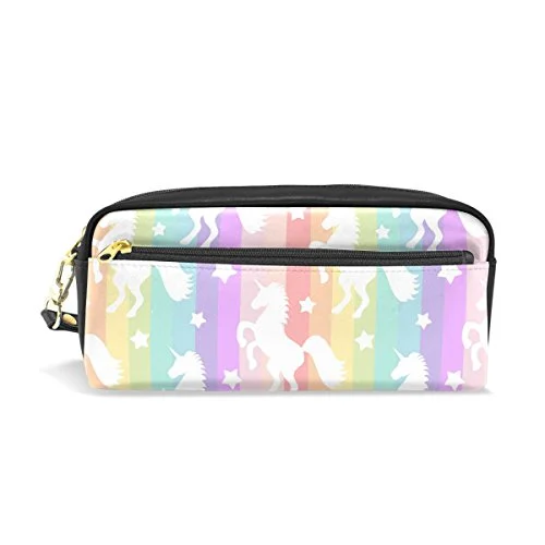 Colourlife Rainbow Unicorn Pu Leather Pencil Case Holder Pouch Makeup Bags For Boys Girls Adults Colourlife Rainbow Unicorn Pu Leather Pencil Case Holder Pouch Makeup Bags For Boys Girls Adults