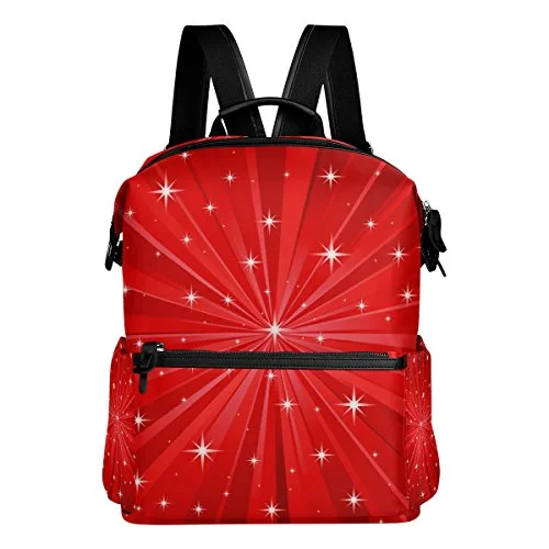 Colourlife Red Bright Rays Stylish Casual Shoulder Backpacks Laptop School Bags Travel Multipurpose Colourlife Red Bright Rays Stylish Casual Shoulder Backpacks Laptop School Bags Travel Multipurpose