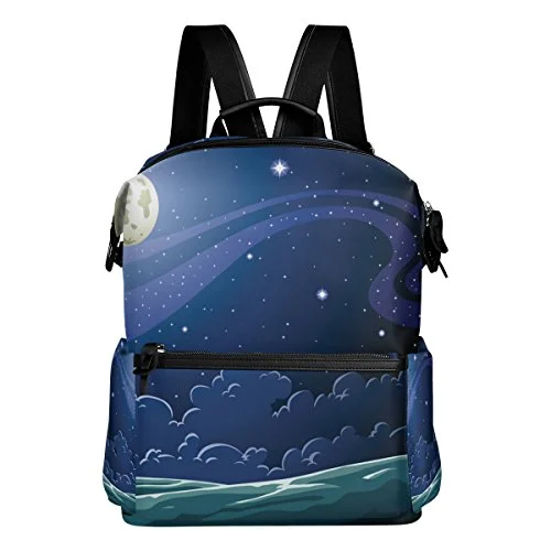 Colourlife Starry Night Stylish Casual Shoulder Backpacks Laptop School Bags Travel Multipurpose Colourlife Starry Night Stylish Casual Shoulder Backpacks Laptop School Bags Travel Multipurpose