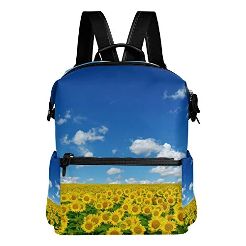 Colourlife Sunflower In The Field Stylish Casual Shoulder Backpacks Laptop School Bags Travel Colourlife Sunflower In The Field Stylish Casual Shoulder Backpacks Laptop School Bags Travel