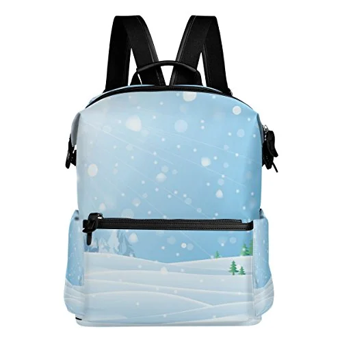 Colourlife Winter View Stylish Casual Shoulder Backpacks Laptop School Bags Travel Multipurpose Colourlife Winter View Stylish Casual Shoulder Backpacks Laptop School Bags Travel Multipurpose