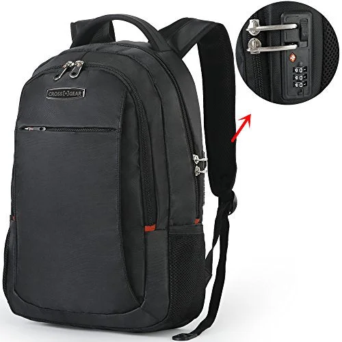 Crossgear Anti Theft Backpack With Lock Business Student Bag Slim Fits 15.6 Inch Laptops Cr-9002Bk Crossgear Anti Theft Backpack With Lock Business Student Bag Slim Fits 15.6 Inch Laptops Cr-9002Bk