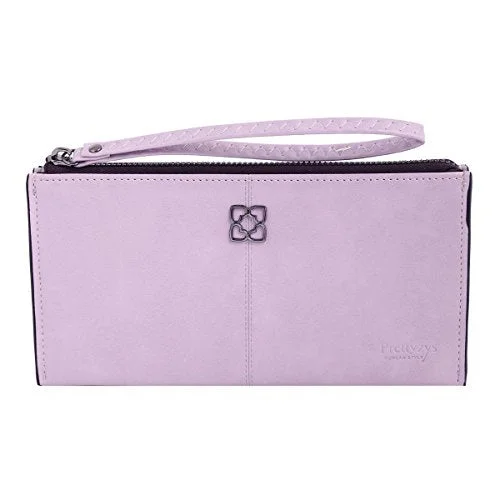 Damara Womens Multilayer Wristlet Clutch Purse With Alloy Detail,Purple