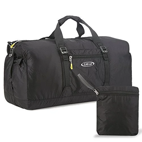 G4Free 60L Lightweight Foldable Portable Travel Duffel Bag for Gym Sports Luggage Camping(Black) G4Free 60L Lightweight Foldable Portable Travel Duffel Bag for Gym Sports Luggage Camping(Black)