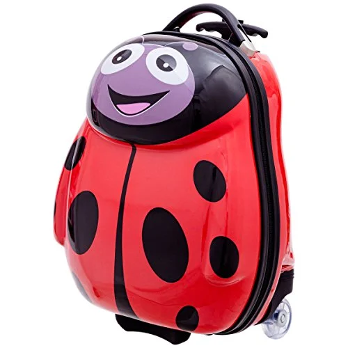 GHP Set of 2 Polycarbonate ABS Material & Nylon Travelling Ladybug-Shaped Luggage Set GHP Set of 2 Polycarbonate ABS Material & Nylon Travelling Ladybug-Shaped Luggage Set