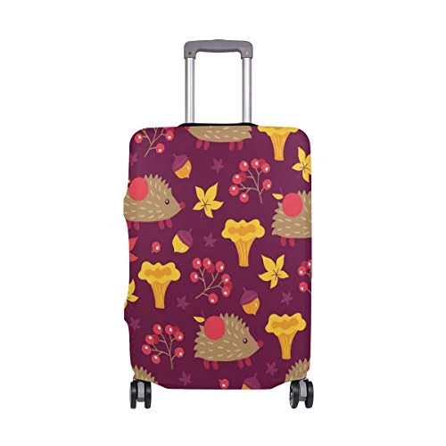 GIOVANIOR Cartoon Hedgehog Cherry Luggage Cover Suitcase Protector Carry On Covers GIOVANIOR Cartoon Hedgehog Cherry Luggage Cover Suitcase Protector Carry On Covers
