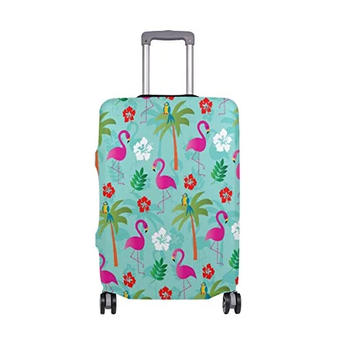 GIOVANIOR Flamingos And Palm Trees Luggage Cover Suitcase Protector Carry On Covers GIOVANIOR Flamingos And Palm Trees Luggage Cover Suitcase Protector Carry On Covers