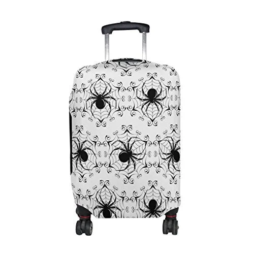 GIOVANIOR Halloween Black Spider Web Luggage Cover Suitcase Protector Carry On Covers GIOVANIOR Halloween Black Spider Web Luggage Cover Suitcase Protector Carry On Covers