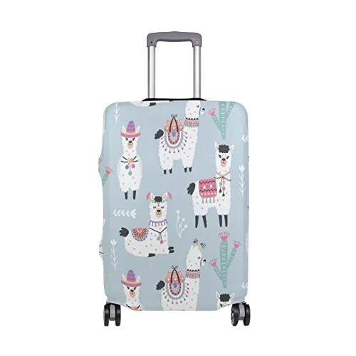 GIOVANIOR Llama Cactus Luggage Cover Suitcase Protector Carry On Covers