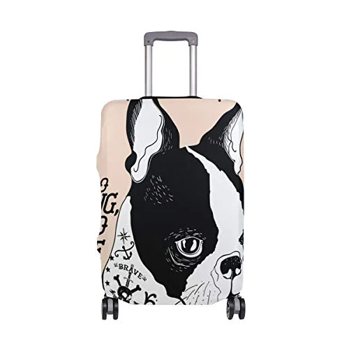 GIOVANIOR Portrait Of French Bulldog Luggage Cover Suitcase Protector Carry On Covers GIOVANIOR Portrait Of French Bulldog Luggage Cover Suitcase Protector Carry On Covers