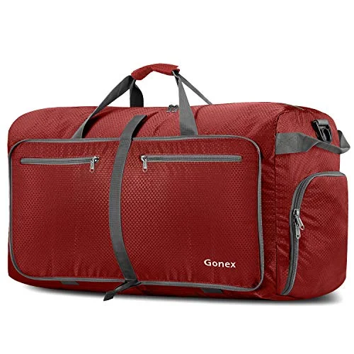Gonex 100L Foldable Travel Duffel Bag for Luggage Gym Sports, Lightweight Travel Bag with Big Gonex 100L Foldable Travel Duffel Bag for Luggage Gym Sports, Lightweight Travel Bag with Big
