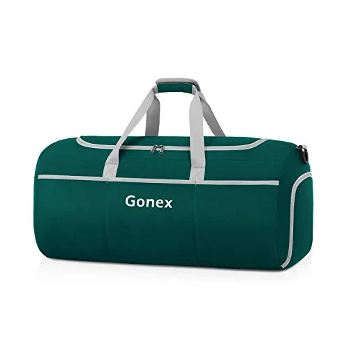 Gonex 50L Packable Travel Duffle, Lightweight Luggage Duffel Sports Gym Bag with Shoe Compartment Gonex 50L Packable Travel Duffle, Lightweight Luggage Duffel Sports Gym Bag with Shoe Compartment