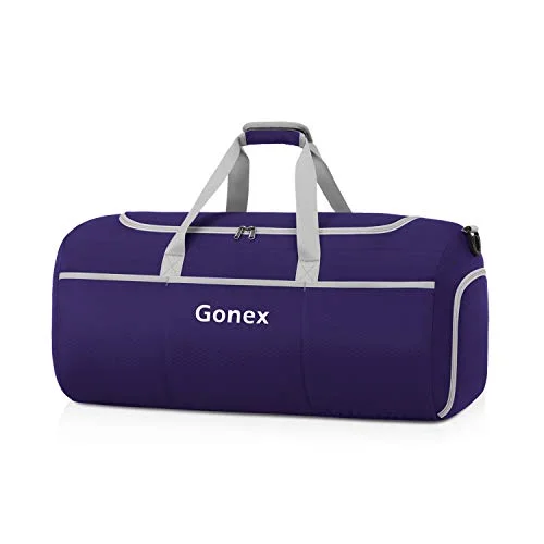 Gonex 50L Packable Travel Duffle, Lightweight Luggage Duffel Sports Gym Bag with Shoe Compartment Gonex 50L Packable Travel Duffle, Lightweight Luggage Duffel Sports Gym Bag with Shoe Compartment