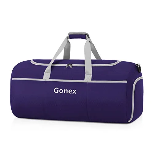Gonex 70L Packable Travel Duffle, Lightweight Luggage Duffel Sports Gym Bag with Shoe Compartment Gonex 70L Packable Travel Duffle, Lightweight Luggage Duffel Sports Gym Bag with Shoe Compartment
