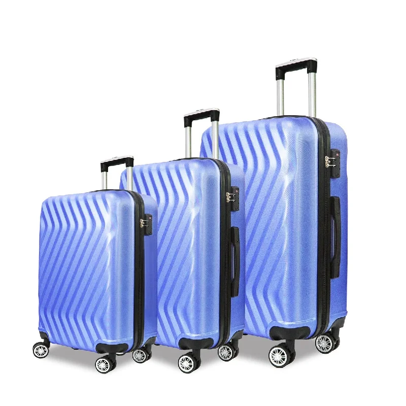 Hardside Lightweight Luggage Featuring 4-Spinning Wheel Robust ABS and Secure TSA Lock Luggage Set 3 Pieces(20/24/28 Inches) Hardside Lightweight Luggage Featuring 4-Spinning Wheel Robust ABS and Secure TSA Lock Luggage Set 3 Pieces(20/24/28 Inches)