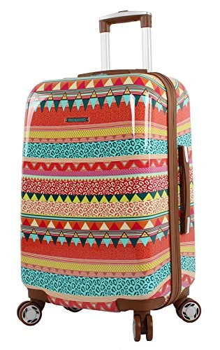 Lily Bloom Hardside 24" Design Pattern Spinner Luggage For Woman (24in, On the Prowl) Lily Bloom Hardside 24" Design Pattern Spinner Luggage For Woman (24in, On the Prowl)